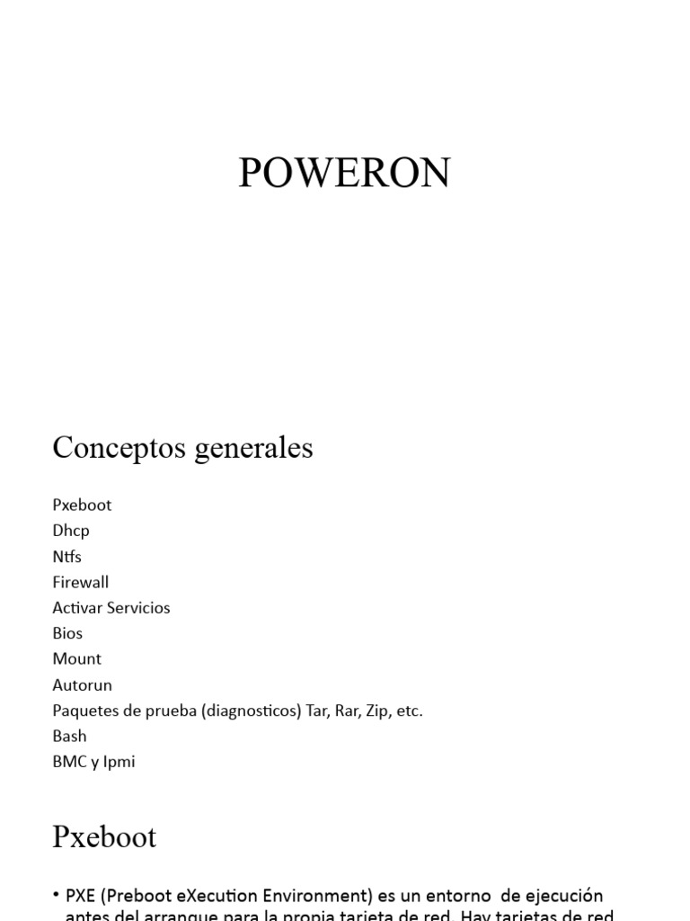 Poweron | PDF | Bios | Cortafuegos (informática)