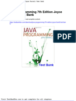Dwnload Full Java Programming 7th Edition Joyce Farrell Test Bank PDF