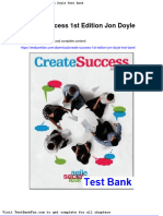 Dwnload Full Create Success 1st Edition Jon Doyle Test Bank PDF