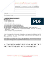 Documentos Admissao Funcionarios