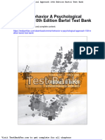 Dwnload Full Criminal Behavior A Psychological Approach 10th Edition Bartol Test Bank PDF