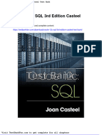 Dwnload Full Oracle 12c SQL 3rd Edition Casteel Test Bank PDF