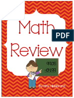 Math Review: By: Mrs. Hildebrand