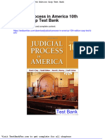 Dwnload Full Judicial Process in America 10th Edition Carp Test Bank PDF