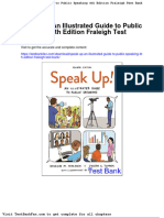 Dwnload Full Speak Up An Illustrated Guide To Public Speaking 4th Edition Fraleigh Test Bank PDF