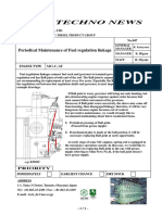 Periodical Maintenace of Fuel Regulation Linkage