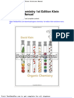 Dwnload Full Organic Chemistry 1st Edition Klein Solutions Manual PDF