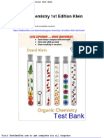 Dwnload Full Organic Chemistry 1st Edition Klein Test Bank PDF