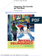 Dwnload Full Juvenile Delinquency The Core 6th Edition Siegel Test Bank PDF