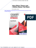 Dwnload Full Criminal Justice Ethics Theory and Practice 4th Edition Banks Test Bank PDF
