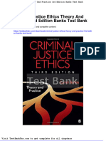 Dwnload Full Criminal Justice Ethics Theory and Practice 3rd Edition Banks Test Bank PDF