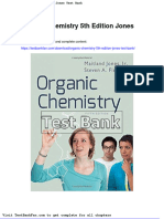 Dwnload Full Organic Chemistry 5th Edition Jones Test Bank PDF
