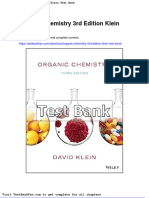 Dwnload Full Organic Chemistry 3rd Edition Klein Test Bank PDF