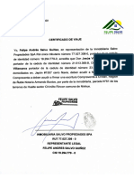 Certificado de Viaje