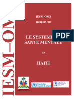 OMS - LE SYSTEME DE SANTE MENTALE EN HAITI - PLAQUETTE 2011 (33 Pages - 3,7 Mo)