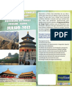 Flyer - Programa de Férias Pequim Julho 2012