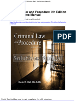 Dwnload Full Criminal Law and Procedure 7th Edition Hall Solutions Manual PDF
