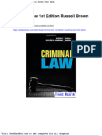 Dwnload Full Criminal Law 1st Edition Russell Brown Test Bank PDF
