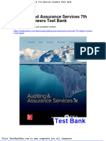 Dwnload Full Auditing and Assurance Services 7th Edition Louwers Test Bank PDF