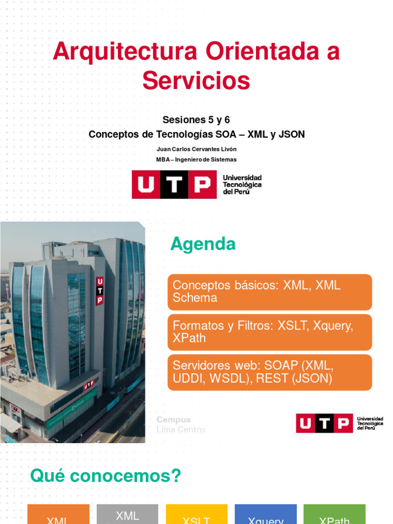 S02.s1 Sesion5y6 Tecnologías SOA XML | PDF | Jabón | Transferencia de ...