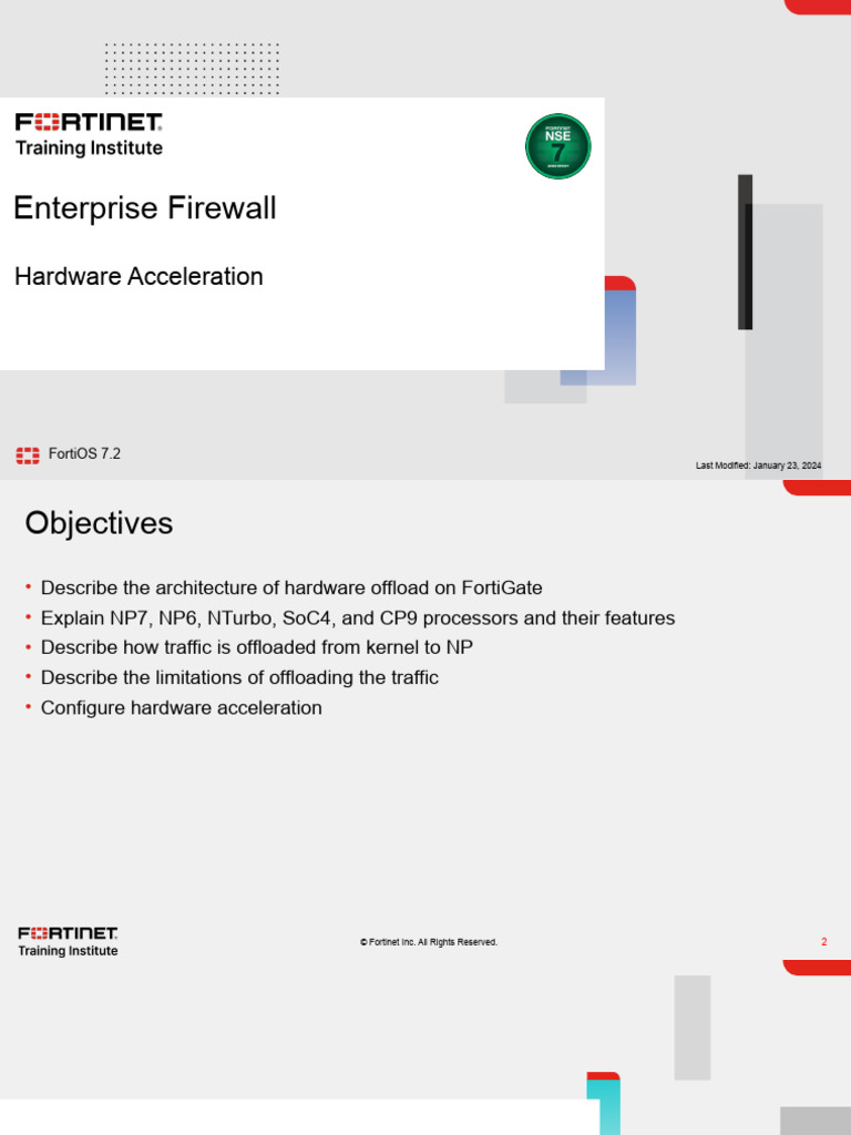 Enterprise - FW - 02-Hardware Acceleration On FortiGate | PDF ...