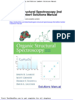 Dwnload Full Organic Structural Spectroscopy 2nd Edition Lambert Solutions Manual PDF