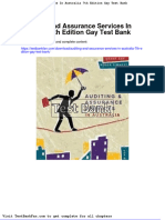 Dwnload Full Auditing and Assurance Services in Australia 7th Edition Gay Test Bank PDF