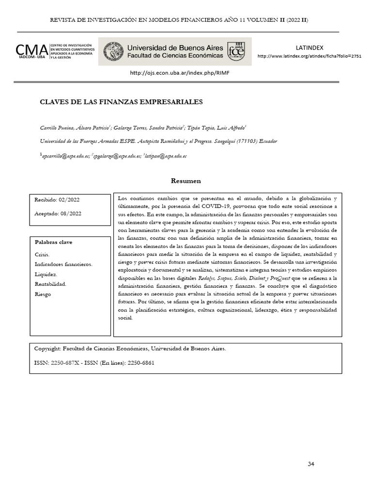 Claves de Las Finanzas Empresariales | PDF | Contabilidad | Business