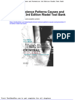 Dwnload Full Criminal Violence Patterns Causes and Prevention 3rd Edition Riedel Test Bank PDF