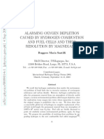 Alarming Oxygen Depletion Caused by Hydrogen Combustion and Fuel Cells and Their Resolution by Magnegas