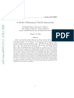 .......................................................... Cobah-232-2000 - A Model of Elementary Particle Interactions