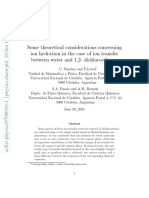 Some Theoretical Considerations Concerning Ion Hydration in The Case of Ion Transfer Between Water and 1,2-Dichloroethane