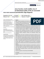 J Clinic Periodontology - 2021 - Uy - Food Intake Masticatory Function Tooth Mobility Loss of Posterior Support and