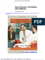 Dwnload Full Labor Relations Process 11th Edition Holley Solutions Manual PDF