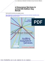 Dwnload Full Auditing and Assurance Services in Australia Revised 6th Edition Gay Solutions Manual PDF