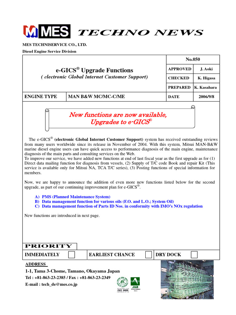 TN050 EGics Upgrade PDF Computing Software