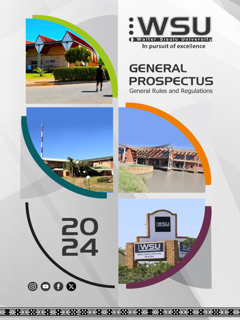 WSU General Prospectus 2024 PDF Qualifications