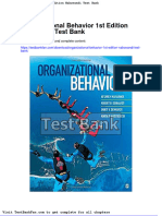 Dwnload Full Organizational Behavior 1st Edition Nahavandi Test Bank PDF