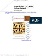 Dwnload Full Organizational Behavior 1st Edition Neubert Solutions Manual PDF