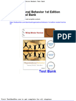Dwnload Full Organizational Behavior 1st Edition Neubert Test Bank PDF
