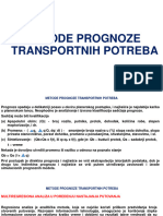 Metode Prognoze Transportnih Potreba