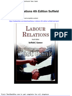 Dwnload Full Labour Relations 4th Edition Suffield Test Bank PDF