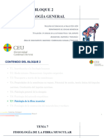 Tema 7 Fisiología de La Fibra Muscular