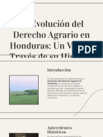 Evolucion Del Derecho Agrario en Honduras Un Viaje A Traves de Su Historia