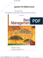 Dwnload Full Bank Management 7th Edition Koch Test Bank PDF