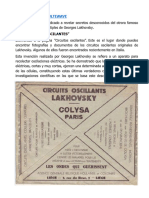 INVESTIGACIÓN MULTIWAVE Oscilador Ondas Multiples Georges Lakhovsky