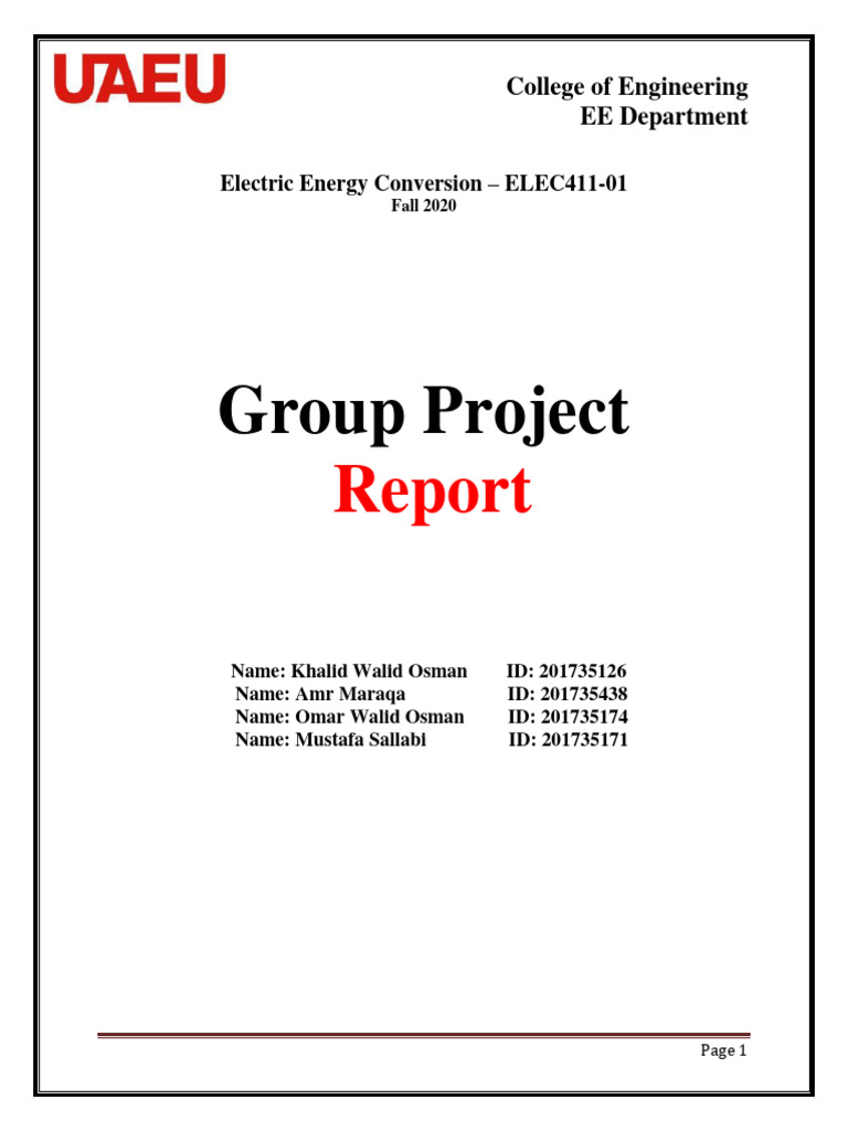 Synchronous Generator Analysis Report | PDF | Electromagnetic Induction ...