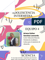 Adolescencia Intermedia, Taller.