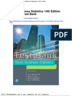 Dwnload Full Basic Business Statistics 14th Edition Berenson Test Bank PDF