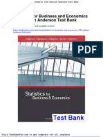 Dwnload Full Statistics For Business and Economics 13th Edition Anderson Test Bank PDF